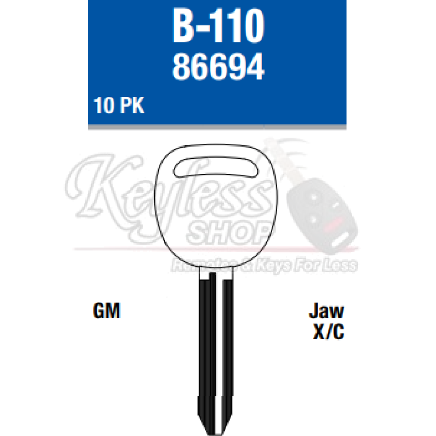 B110 - The Keyless Shop Wholesale