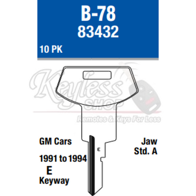 B78P - The Keyless Shop Wholesale