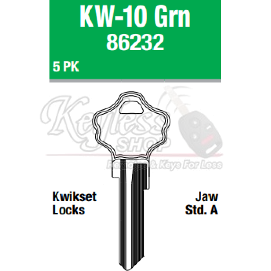 Kw10-G House Keys