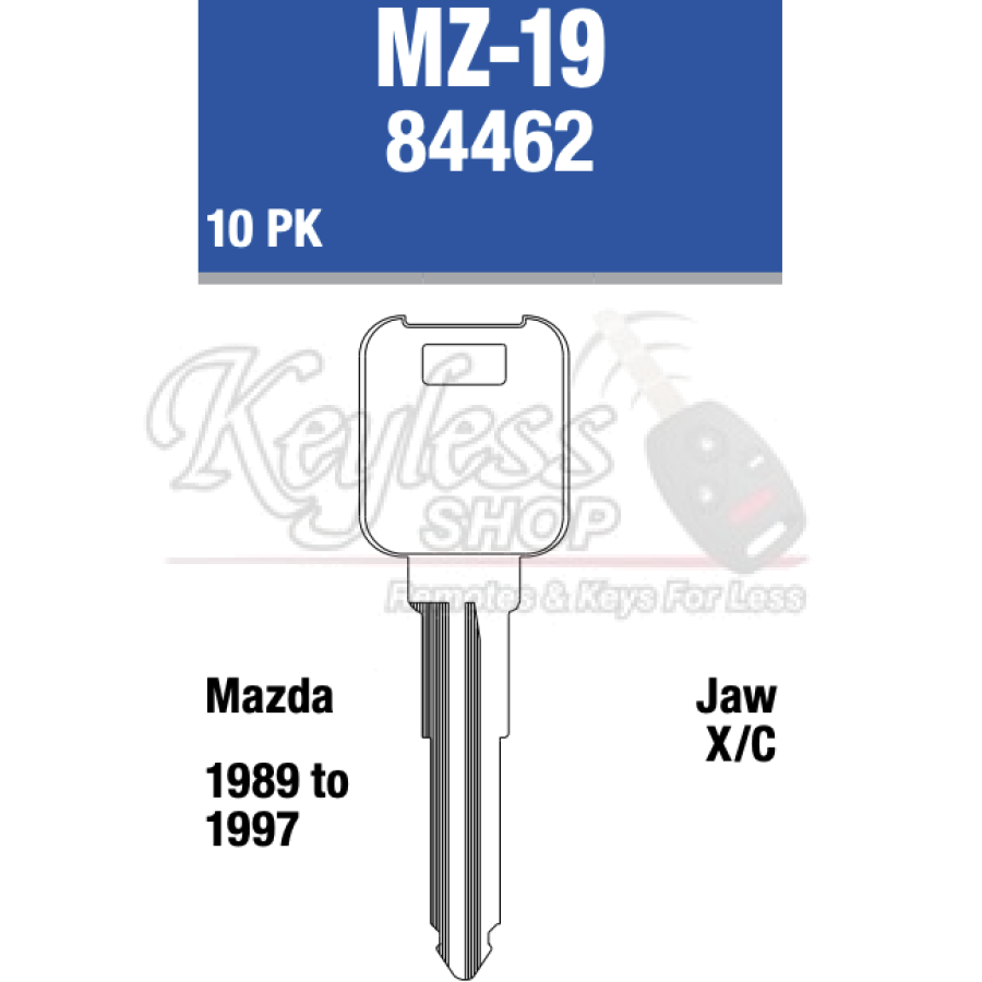 Mz19 Car Rack Keys