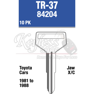 Tr37 Car Rack Keys