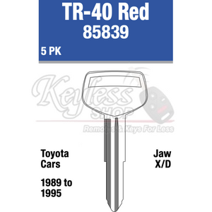 Tr40R Car Rack Keys