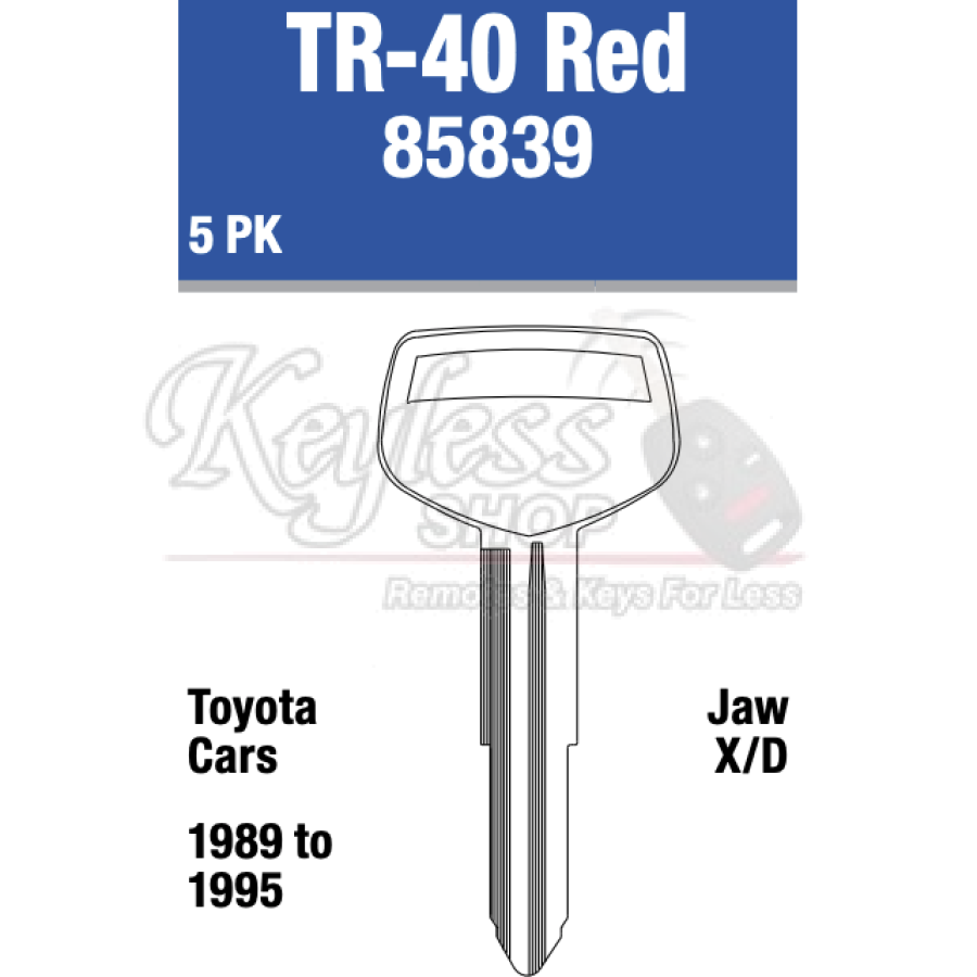 Tr40R Car Rack Keys