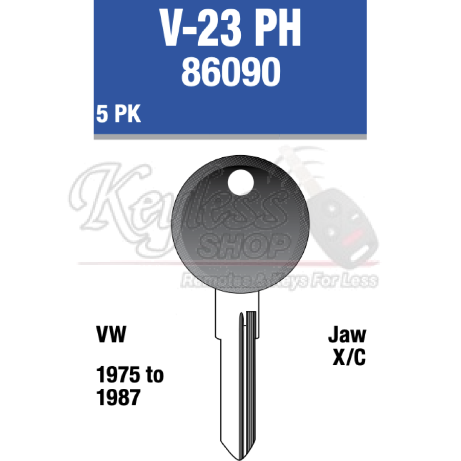 V23P Car Rack Keys