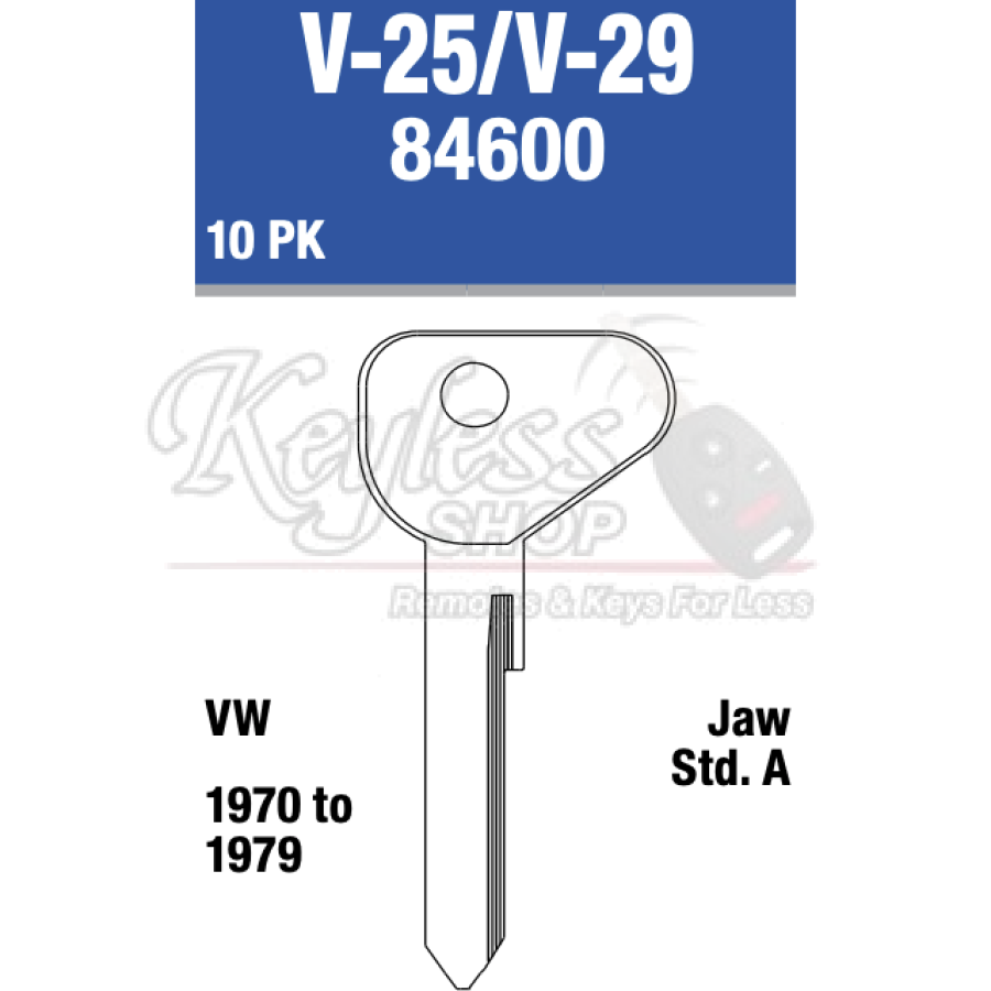 V25 Car Rack Keys