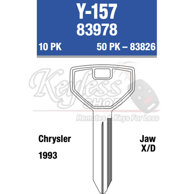Y157 Car Rack Keys