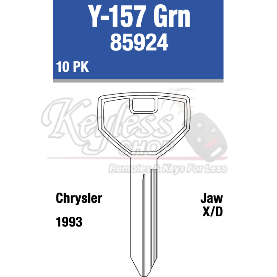 Y157G Car Rack Keys